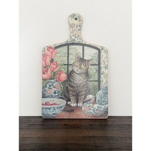 Vintage Jenny Barron Cat Melamine Chopping Board Wilscome Made in England